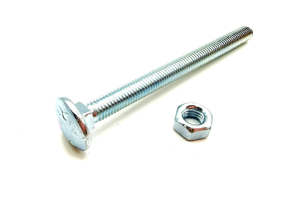 M8 Coach Bolt & Nut - Zinc