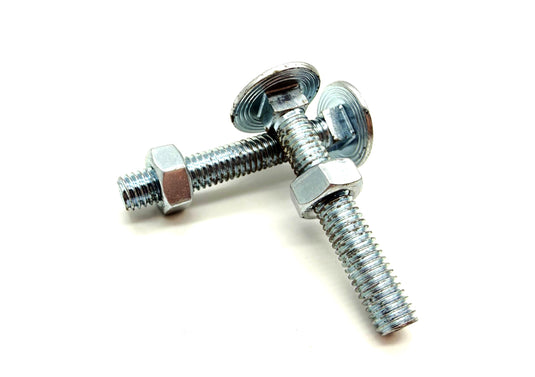M6 Coach Bolt & Nut - Zinc