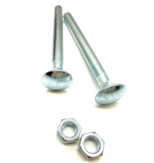 M16 Coach Bolt & Nut - Zinc