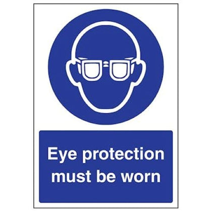 Eye Protection must be worn Sign Sticker - 200mmx300mm