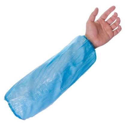 Disposable Arm Sleeves Blue/White Waterproof 100pcs Oversleeves Protective Cover