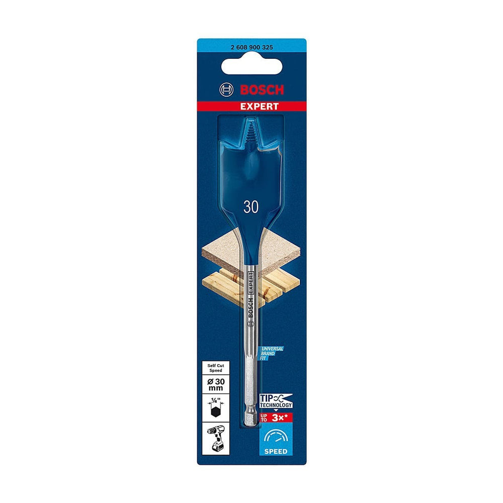 Bosch Expert 30mm x 152mm Self Cut Speed Spade Drill Bit 2608900325