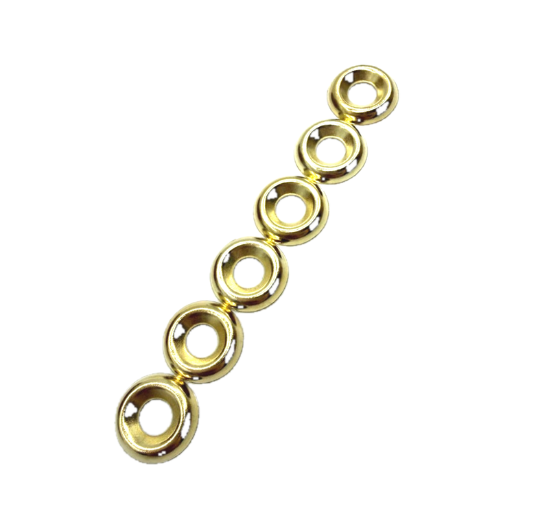Brass Surface Screw Cup Washers No. 8 and No. 10