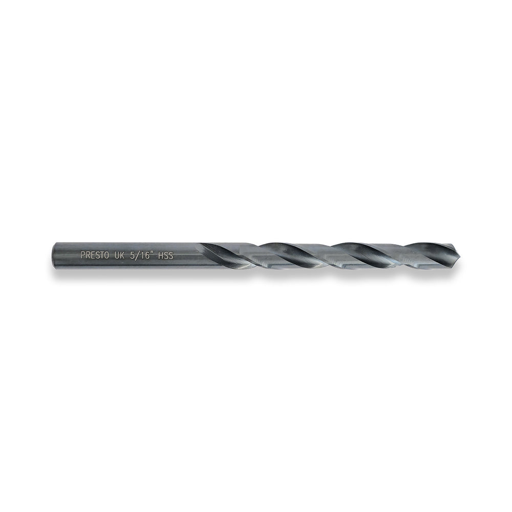 5/16" HSS DIN338 Straight Shank 5xD Jobber Drill - 01000 Series (Presto) PK10
