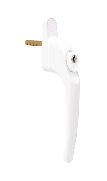 uPVC Aluminium Locking Window Handle, White - LWH10W