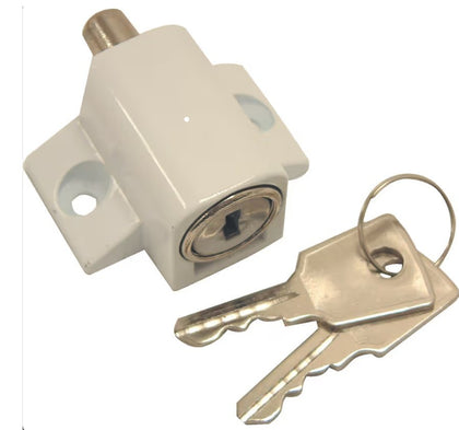 Patio Door Lock Sterling PLW100 - White