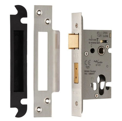 Eurospec 2.5" Euro Profile Sashlock - Satin Stainless Steel - ESS5025SSS