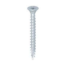 C2 Strong-Fix Woodscrew 5.0 x 50mm – silver twin-cut outdoor woodscrew for structural timber fixings