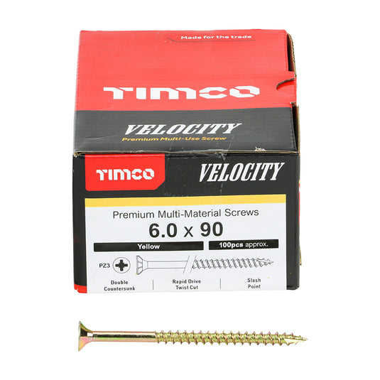 Velocity Premium Woodscrew 6mm