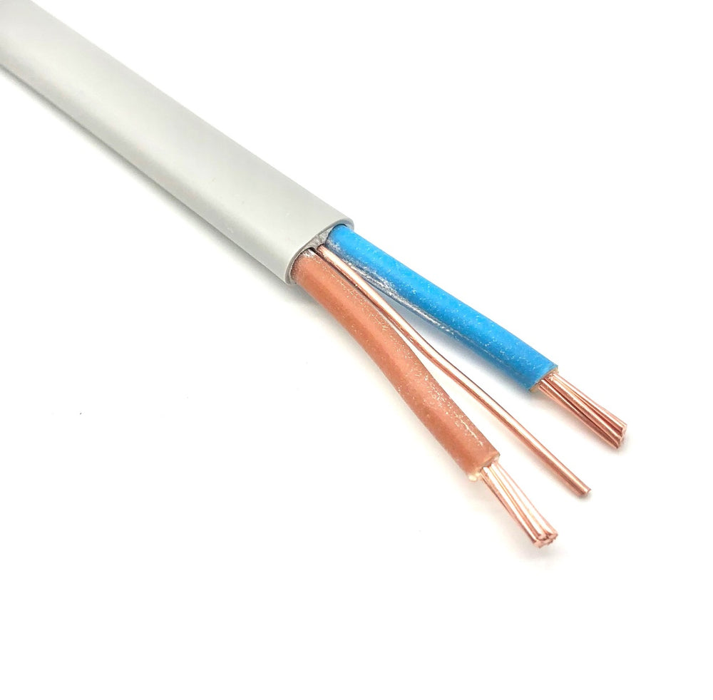 6mm twin and earth cable 6242y flat grey stranded cores
