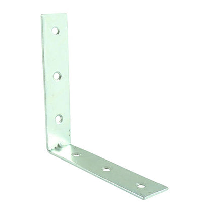 Zinc plated corner brace plate 75mm