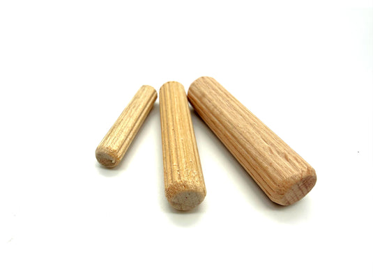 Precision wooden dowels for furniture and cabinet work