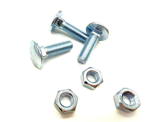 M10 Coach Bolt & Nut - Zinc