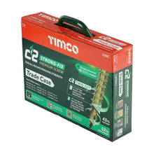 C2 wood screw set with impact bits and organised case