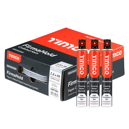 timco firmahold collated framing nails with fuel cells 50mm