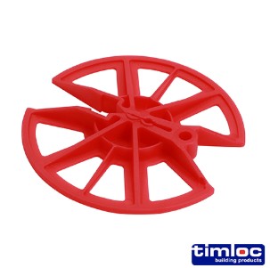 Cavity wall insulation retaining discs for wall ties