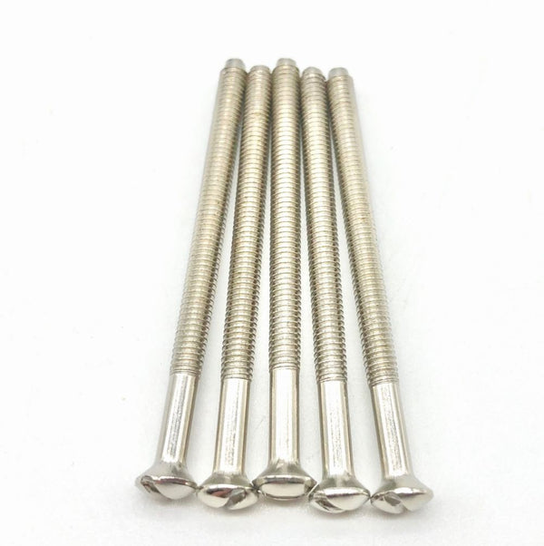 Chrome silver M3.5 electrical socket screws 3.5mm 50mm electrical screw countersunk raised head