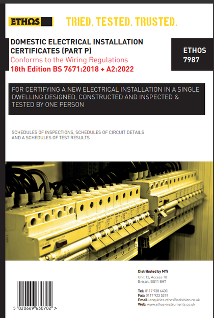 Domestic Electrical Installation Certificates