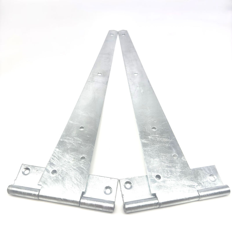 Load image into Gallery viewer, heavy duty hot dipped galvanised tee hinges with fixings
