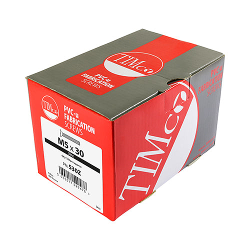 m5 x 30mm machine screws for window frames bulk wholesale pack