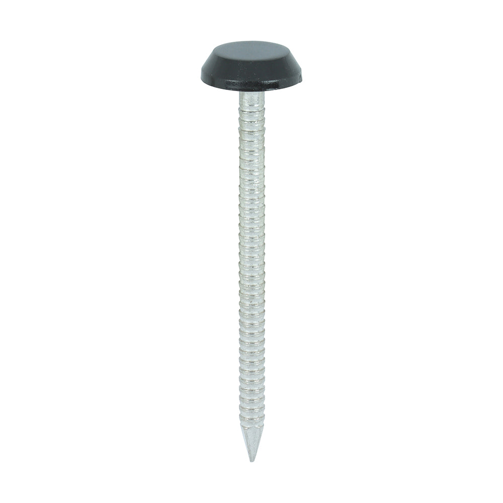 50mm Black uPVC Poly Top Nails stainless steel