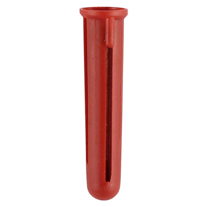 Red Plastic Wall Plugs - pk of 100