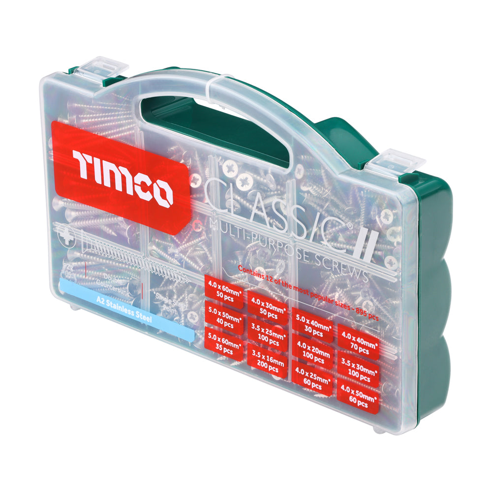 Classic Screw Mixed Tray A2 SS - 895pcs