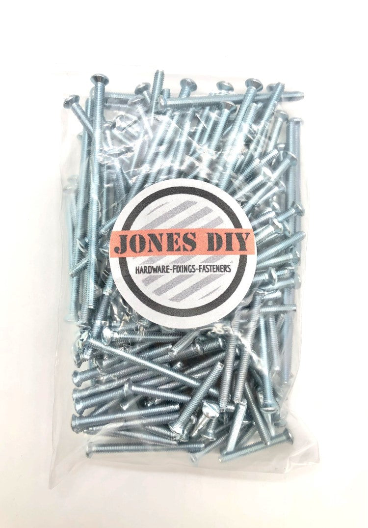 silver m3.5 electrical socket screw assortment pack includes short 25mm socket screws, 35mm, 40mm, 50mm and extra long 75mm switch screws