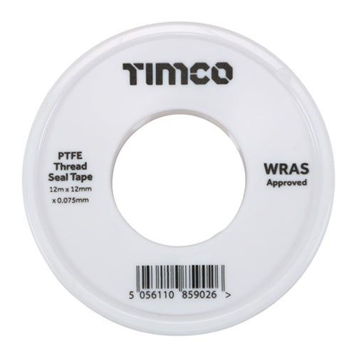 TIMCO PTFE Thread Seal Tape 12m x 12mm single roll