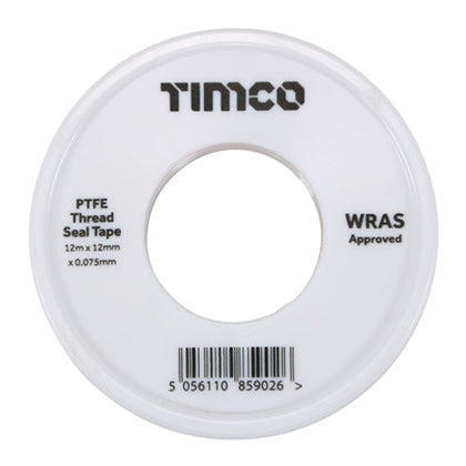 TIMCO PTFE Thread Seal Tape 12m x 12mm single roll