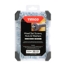 Mix SetScrews Nuts WashersZinc - 199pcs