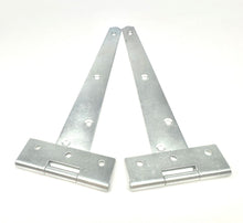 Medium silver tee hinge pair