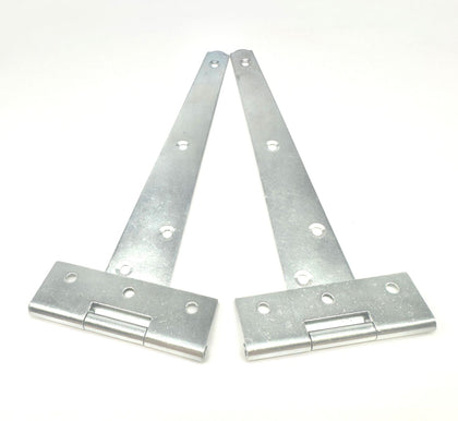 Medium silver tee hinge pair