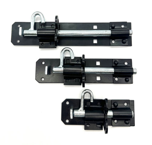 garden gate slide bolt black 4