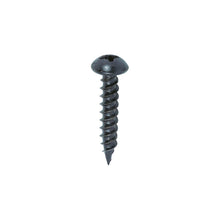 Blackjax black screw for wood round head pan head pozi drive woodscrew 10G 9.18mm x 1"