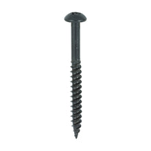 Blackjax black screw for wood round head pan head pozi drive woodscrew 10G 9.18mm x 2"