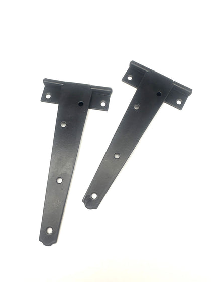 black gate hinges pair light 