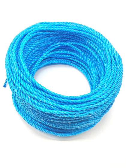 blue polypropylene marine rope coil 220m 100m 50m 6mm