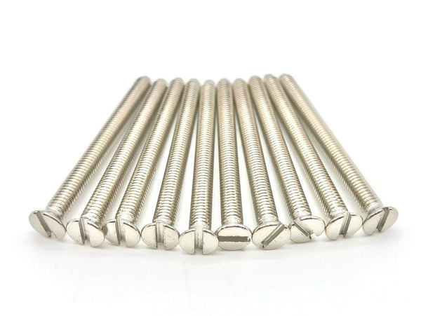 Chrome Silver M3.5 electrical socket screws 3.5mm 40mm electrical screw flat head countersunk