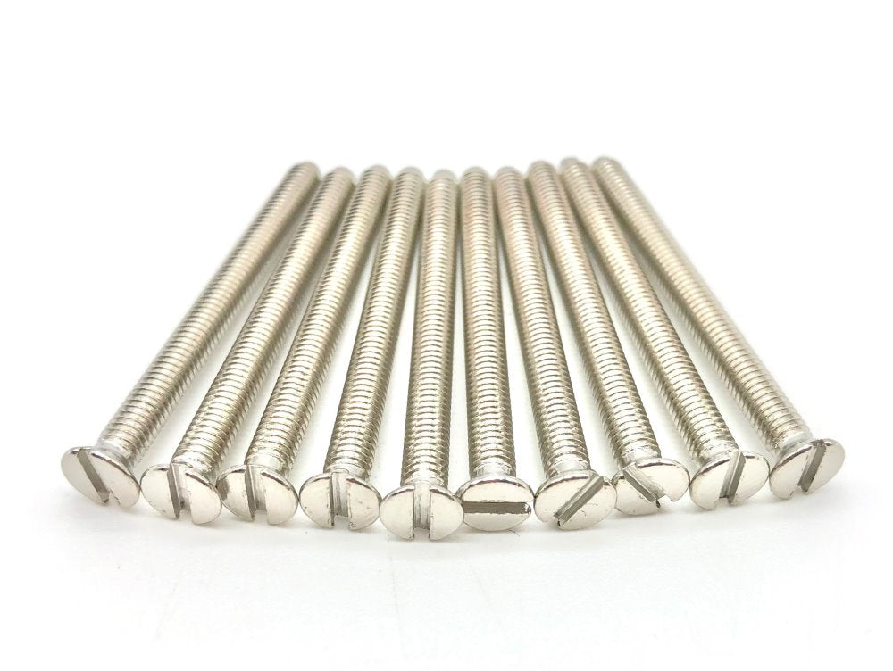 Chrome Silver M3.5 electrical socket screws 3.5mm 40mm electrical screw flat head countersunk