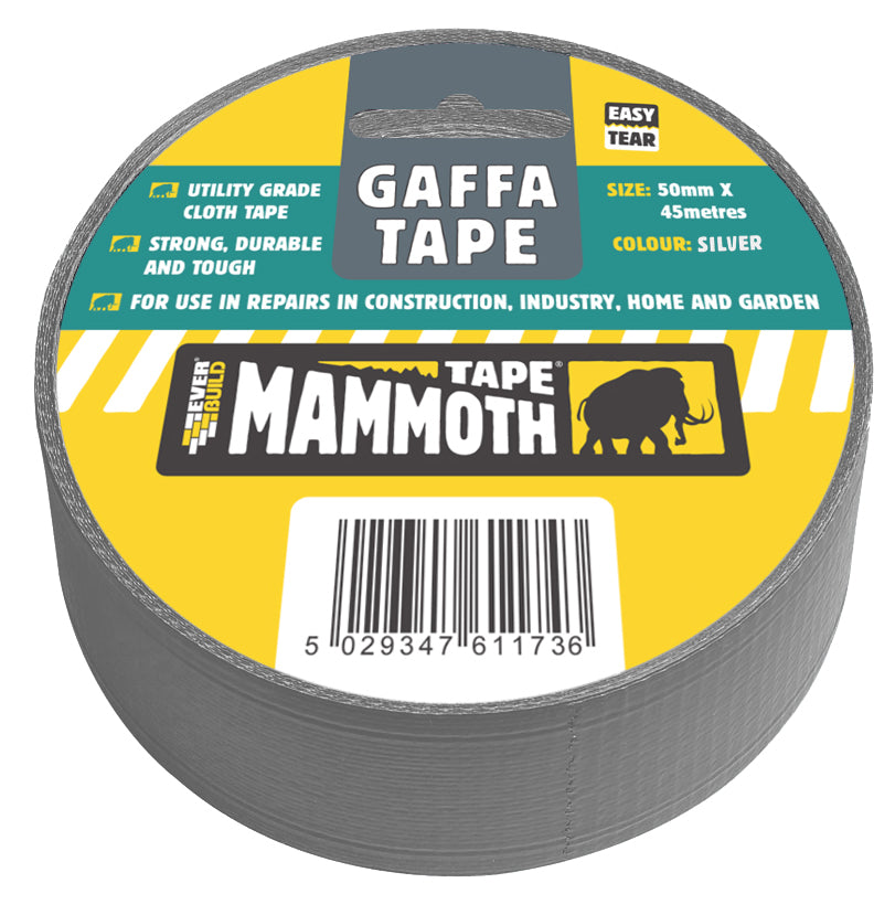 Everbuild Mammoth Gaffa Tape Silver 50mm x 45m