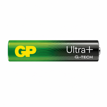 Single GP Ultra Plus AAA alkaline battery on a white background