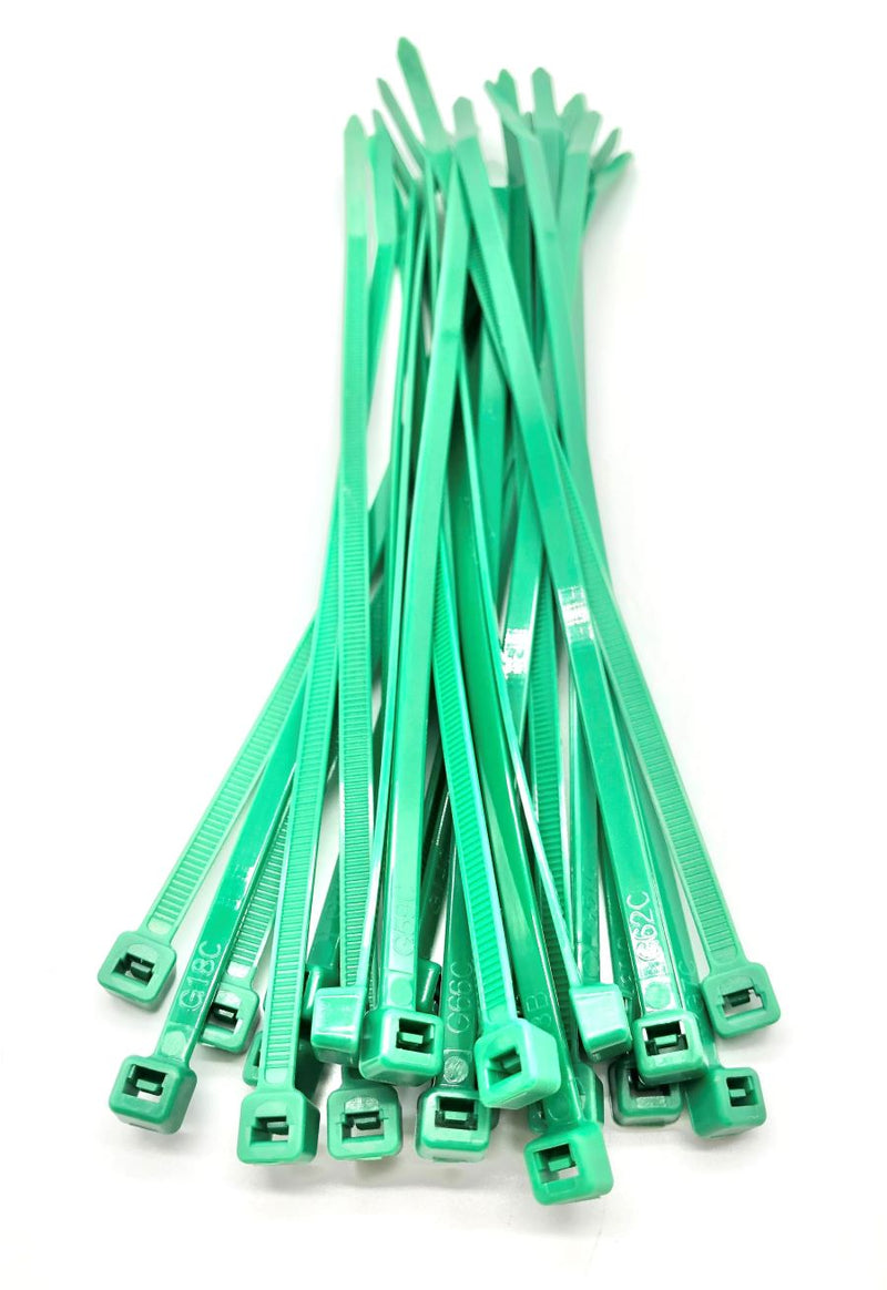 Load image into Gallery viewer, green zip ties pack of 100
