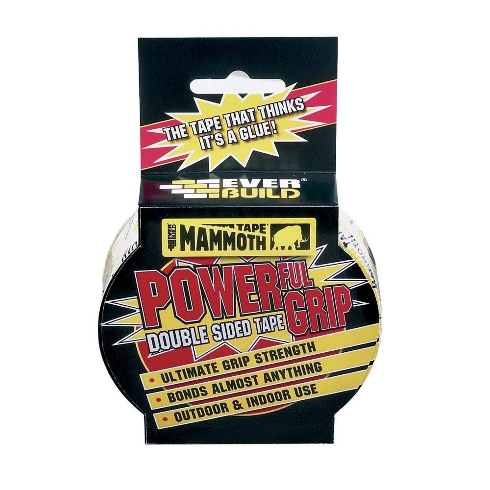 Everbuild Mammoth Powerful Grip Tape Clear 12mm x 2.5m