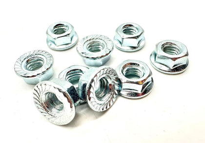 m6 flange nuts serrated face 
