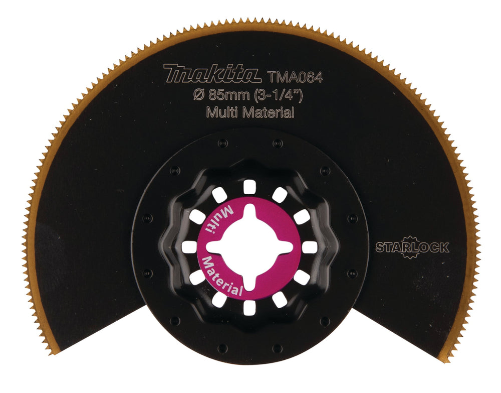 Makita TMA064 B-64973 Starlock Segment Saw Blade Bi-Metal TiN 85mm