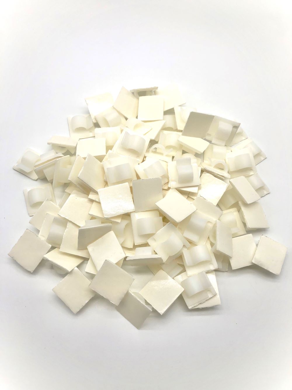 10mm white sticky cable clips