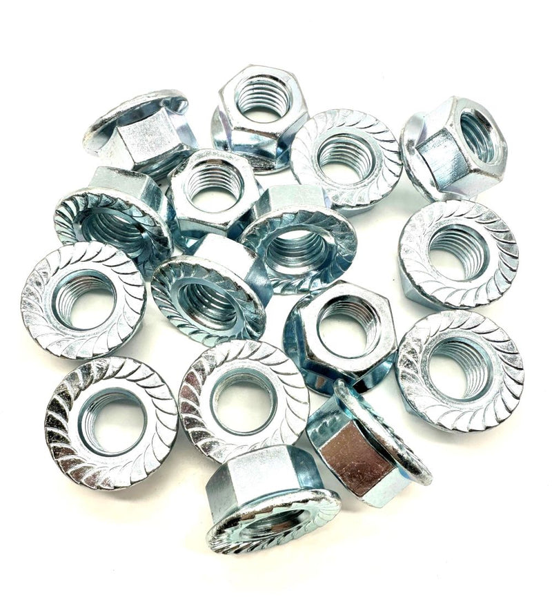 Load image into Gallery viewer, m20 serrated flange nut pack 
