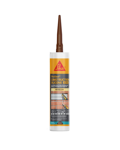 SikaSeal Construction Silicone Ultra Brown 300ml