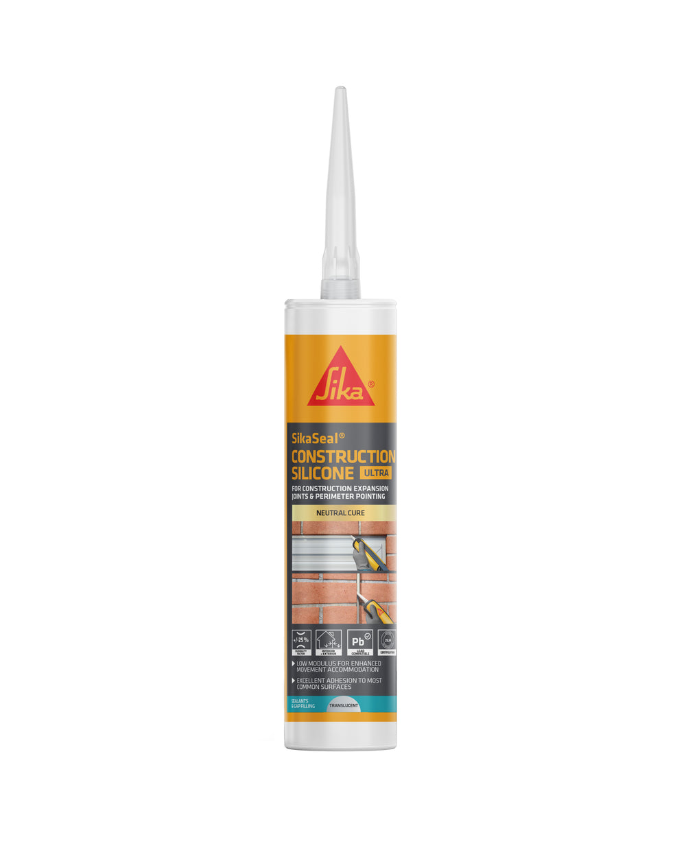 SikaSeal Construction Silicone Ultra Translucent 300ml